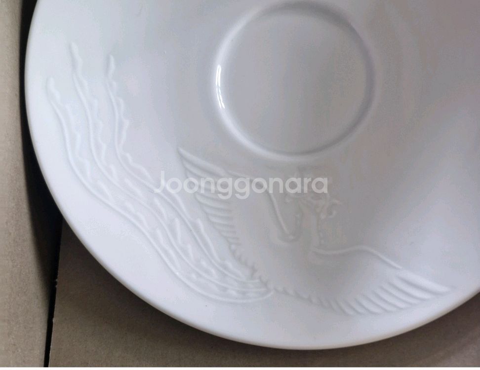 청와대 대통령 봉황문 백자 커피잔세트 미사용 수집품 선--4