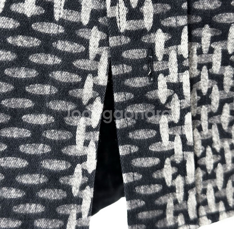 [XS] LV 루이비통 니고 자이언트 다미에 모노그램 플란넬 셔츠 블랙--6