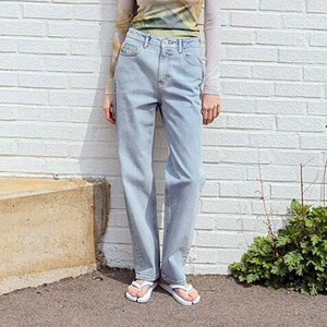 유에르 스트레이트핏 데님팬츠 66 새상품(그레이,베이지