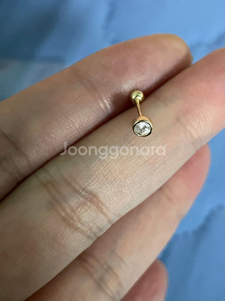 14k베젤 피어싱 헤비볼잠금--0