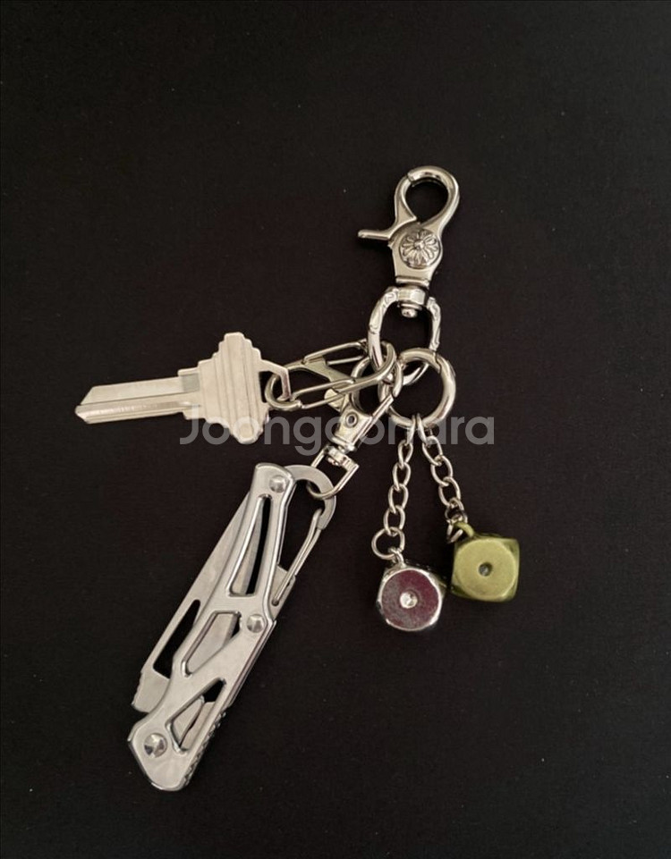 빈티지 다이스 키링--1