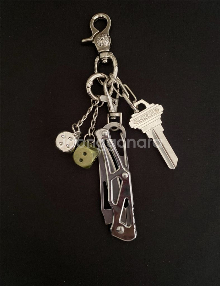 빈티지 다이스 키링--3