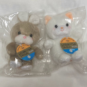 요시토쿠 레트로 토끼 고양이 캔디 크리미 미니 인형