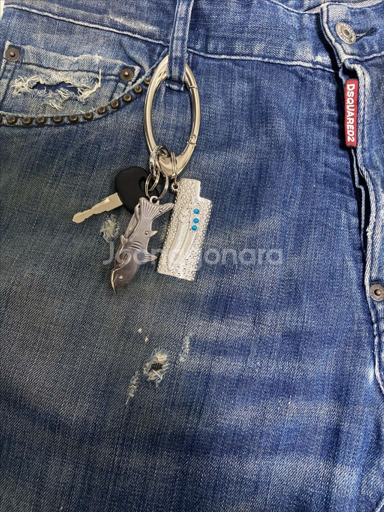 실버 라이터 케이스 키링--2