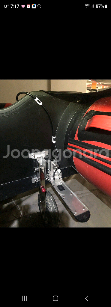 고무보트 어탐기 소나 슬라이딩 거치대 팝니다.--4