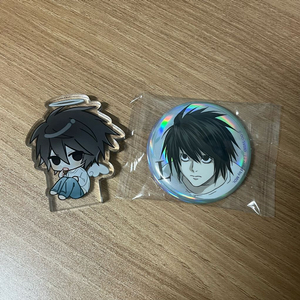 데스노트 엘 L 아크릴 블록 코롯토 캔뱃지 일괄