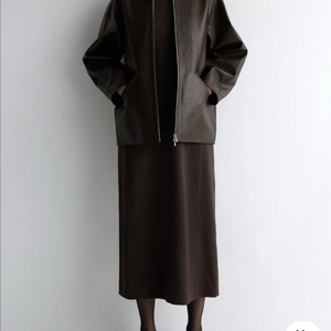 포터리 여성 가죽 자켓