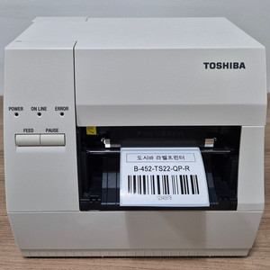 도시바 B-452-TS22 산업용 라벨 바코드 물류라벨