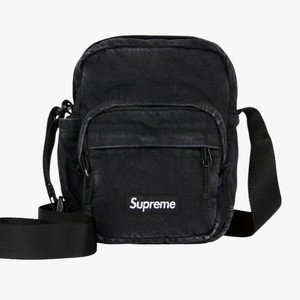 슈프림 데님 숄더백 블랙