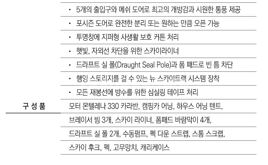 반고 모터 몬텔레나 330 어닝텐트--4