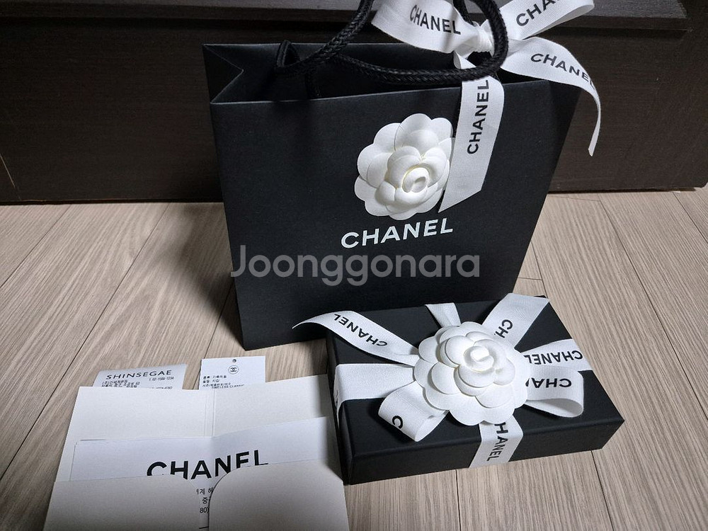 사넬 클래식 지퍼돌이 카드지갑 금장 (새상품)--0