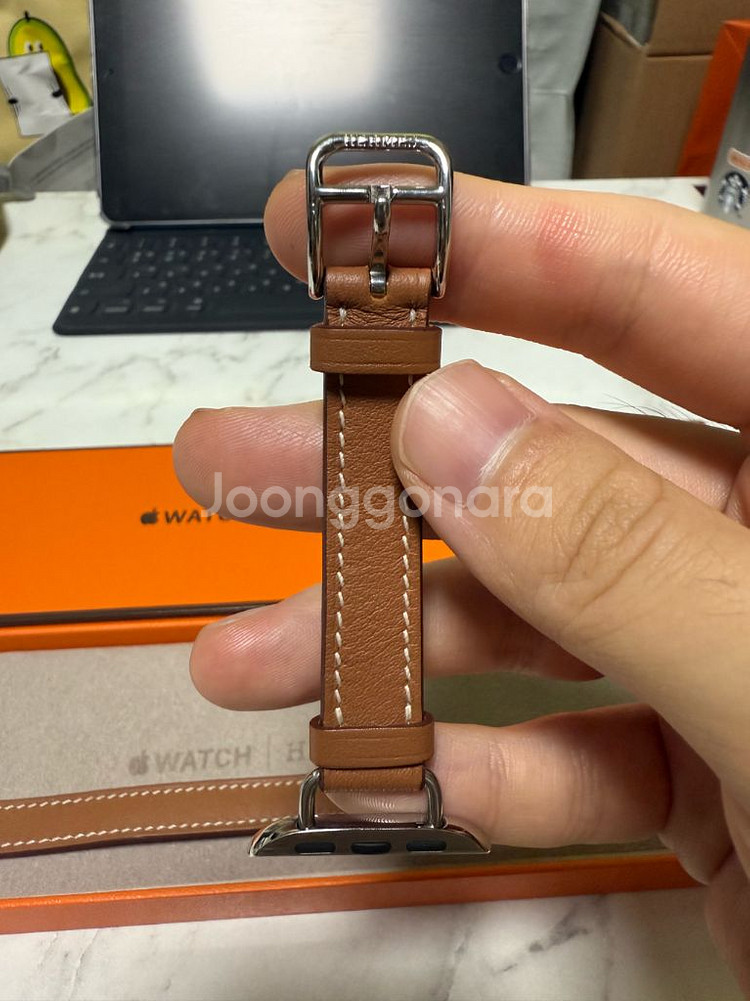 애플워치 에르메스골드 아뜰라주 더블투어 안심결제--1