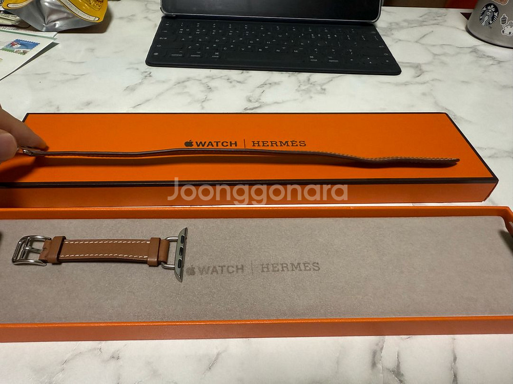 애플워치 에르메스골드 아뜰라주 더블투어 안심결제--6