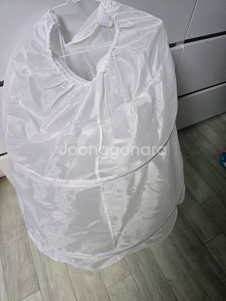 여아 콩쿨 드레스 아이보리+파니에 속치마세트--3