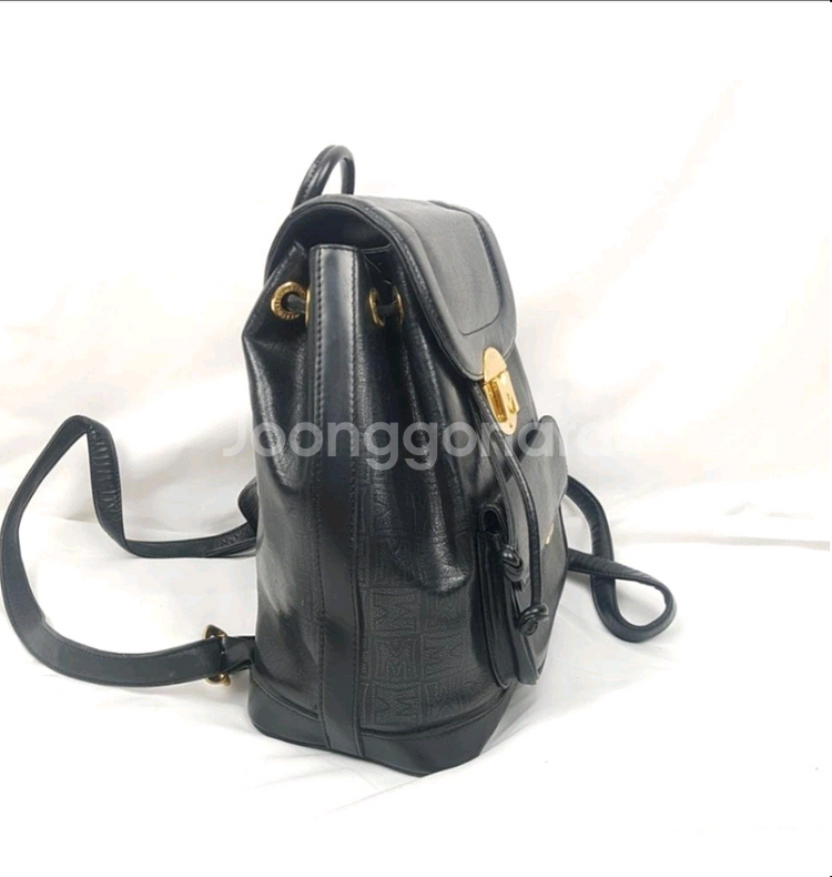 메트로시티 가죽 백팩 블랙--1