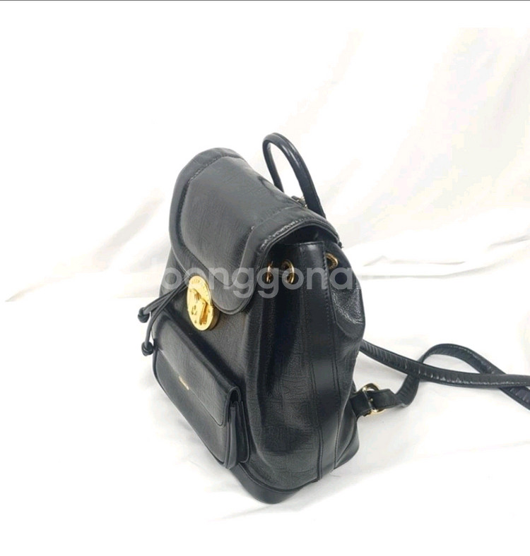 메트로시티 가죽 백팩 블랙--2