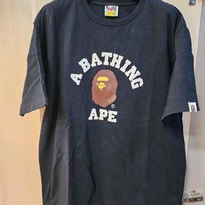 BAPE 베이프 블랙 반팔 티셔츠 2XL