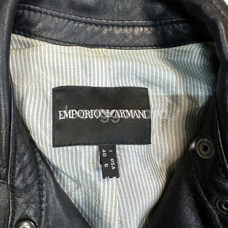 엠포리오아르마니 레더 자켓--4