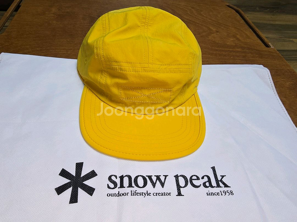 스노우피크 워셔블 캠프캡 머스터드 옐로우--0
