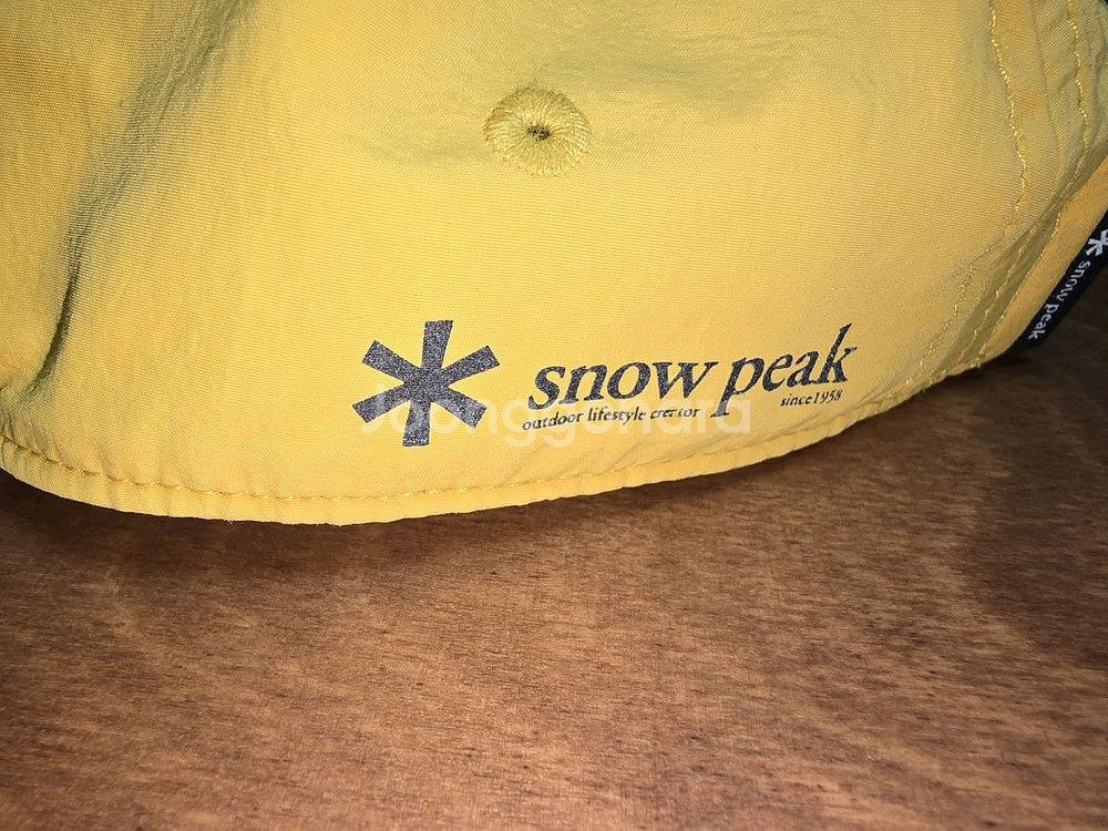 스노우피크 워셔블 캠프캡 머스터드 옐로우--2