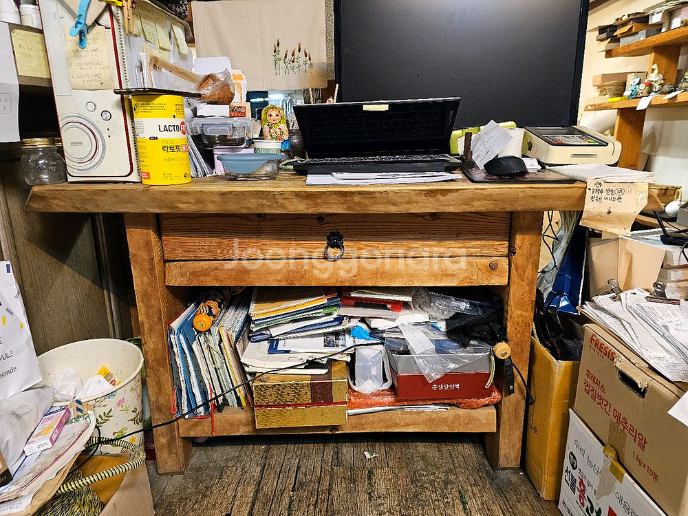 통원목 책상 컴퓨터책상--0