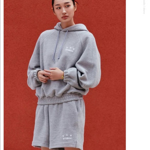 [XL] 아이앱 스튜디오 헤링본 후드 그레이