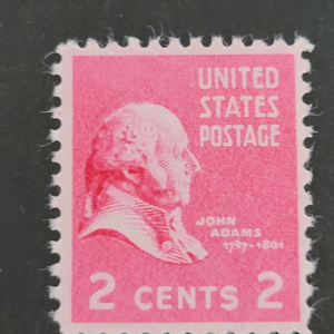 (미국우표) 1938년 미국 제2대 대통령 존 애덤스기