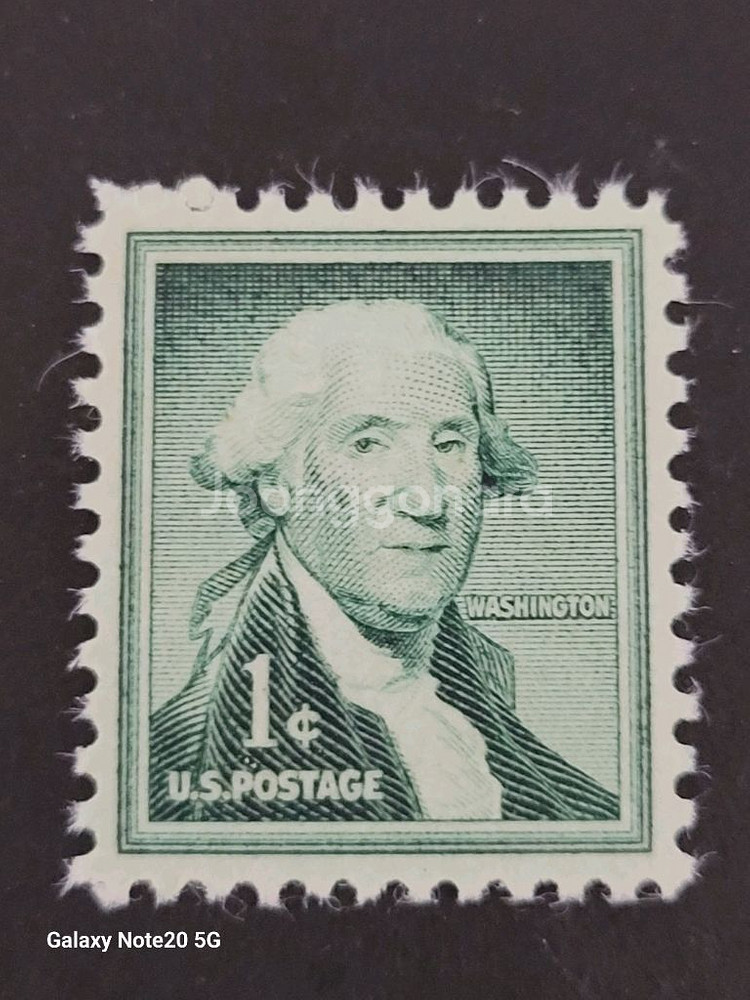 (미국우표)1954년 미국 워싱턴대통령기념 우표G. W--0