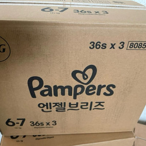 팸퍼스 엔젤브리즈 기저귀 6-7단계