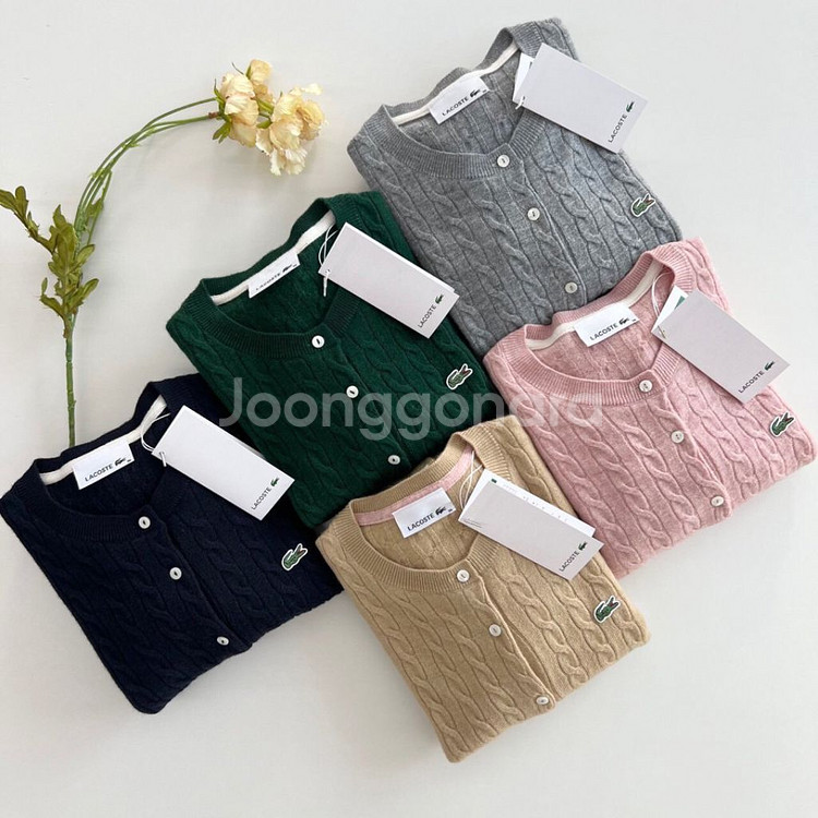 라코스테 케이블 가디건--0