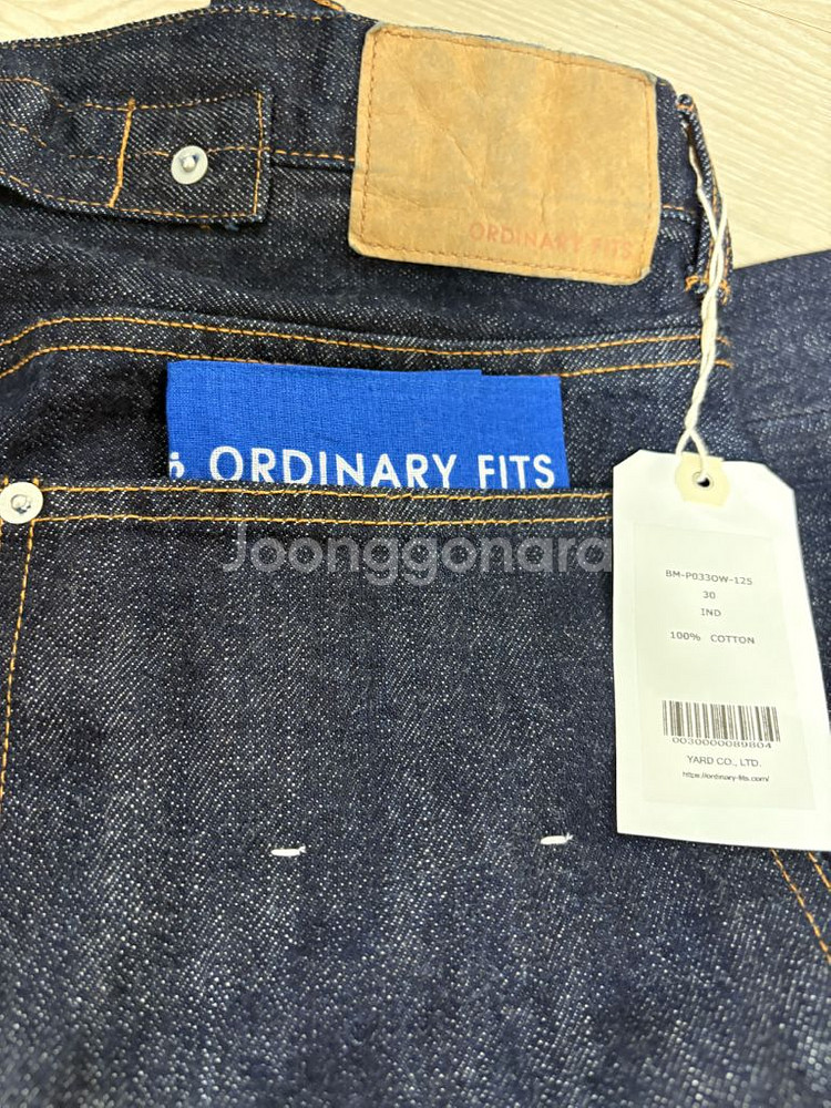 오디너리핏츠 뉴파머스 데님팬츠 30사이즈 새제품--1