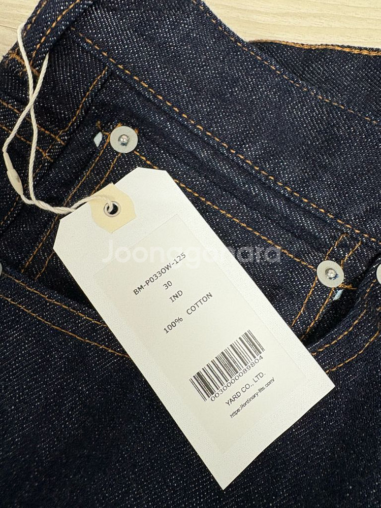 오디너리핏츠 뉴파머스 데님팬츠 30사이즈 새제품--2