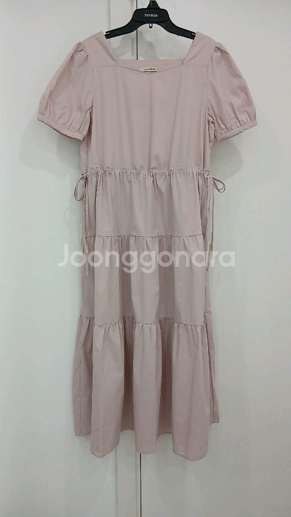 로엠 하트넥 캉캉 롱원피스(착불)--0