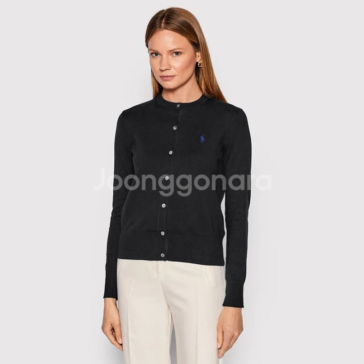 폴로 라운드 가디건--2