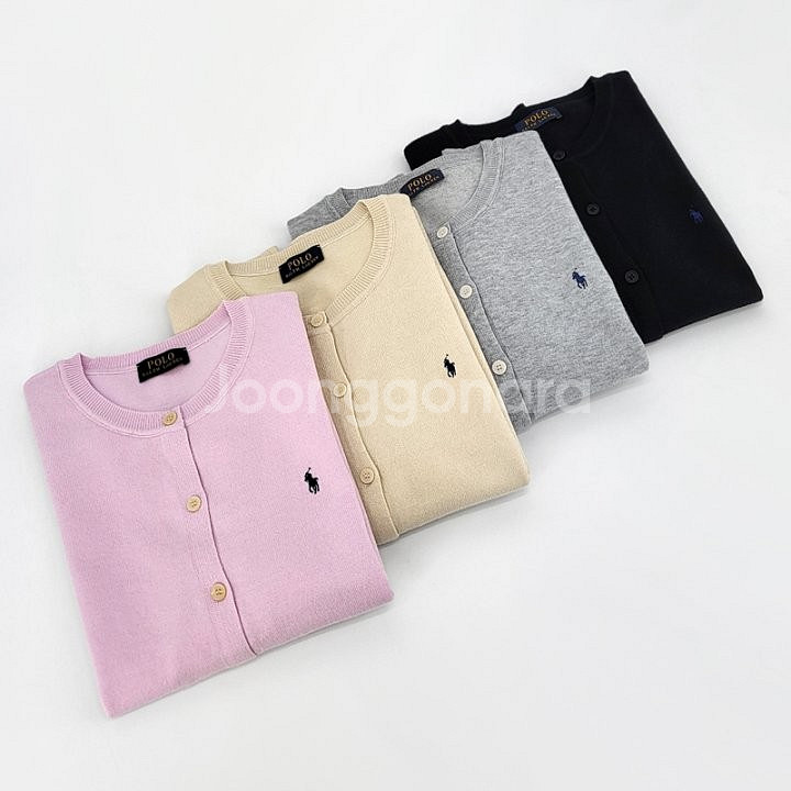 폴로 라운드 가디건--5