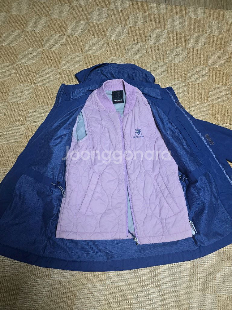 블랙야크키즈 바람막이 자켓 + 패딩 조끼 세트--1