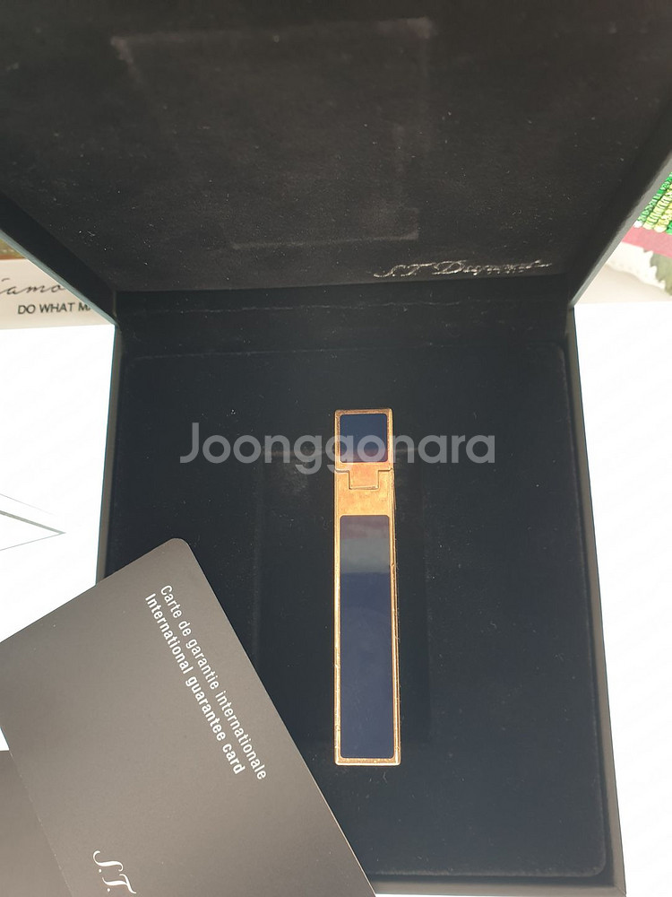 듀퐁 라이타 라인2 16496 블루 금장--4