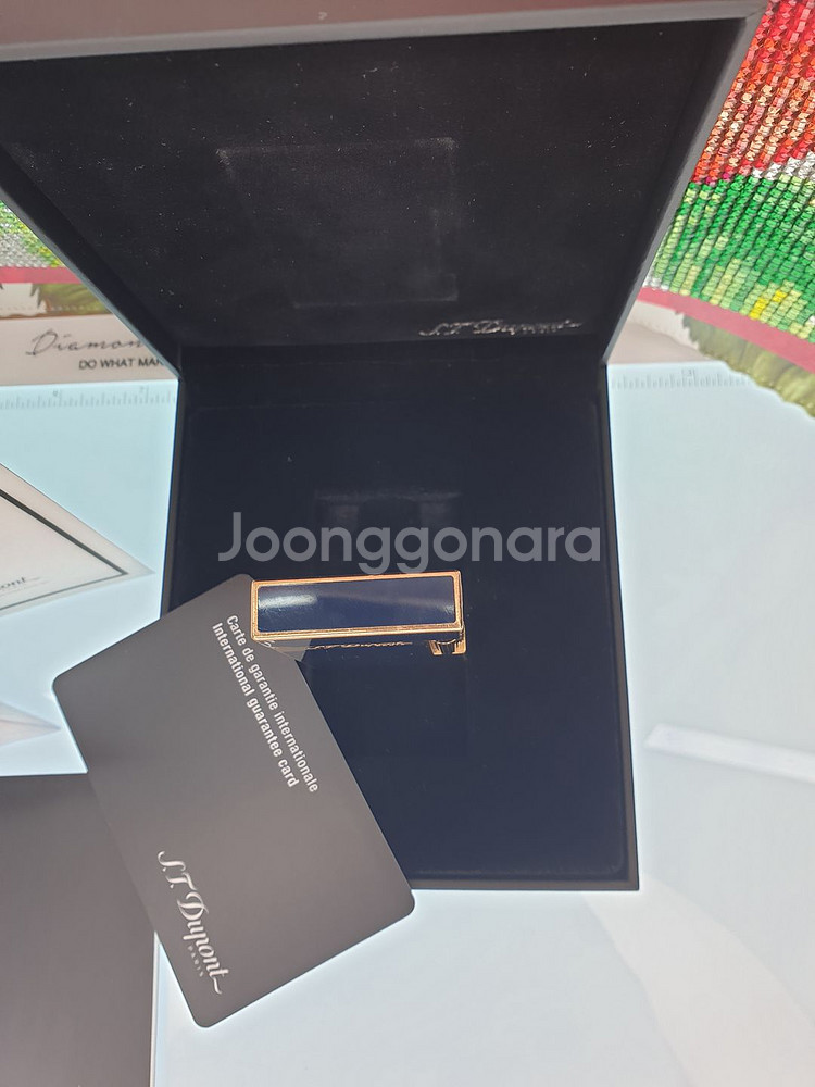 듀퐁 라이타 라인2 16496 블루 금장--5