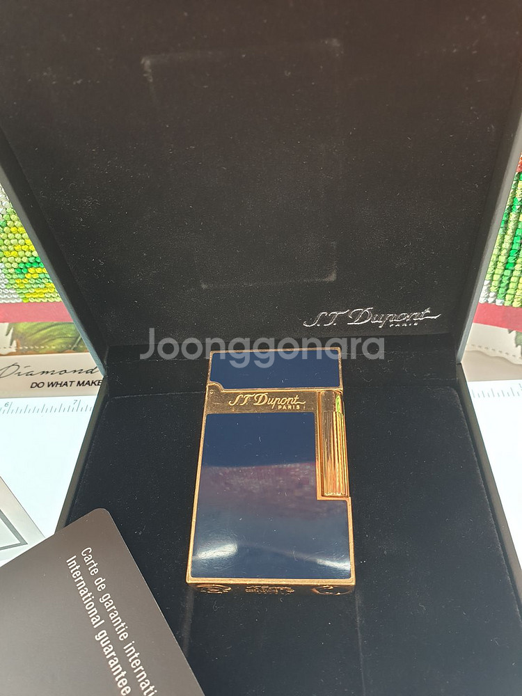 듀퐁 라이타 라인2 16496 블루 금장--1