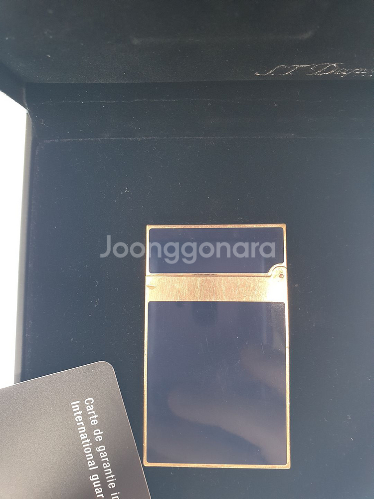 듀퐁 라이타 라인2 16496 블루 금장--3