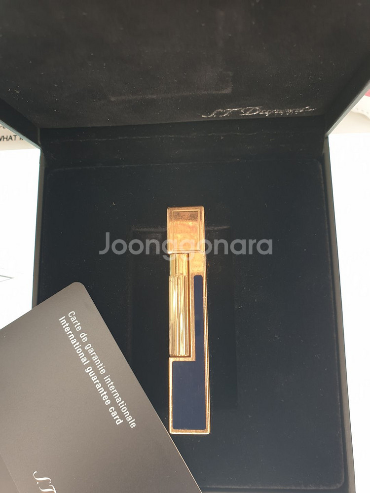 듀퐁 라이타 라인2 16496 블루 금장--6