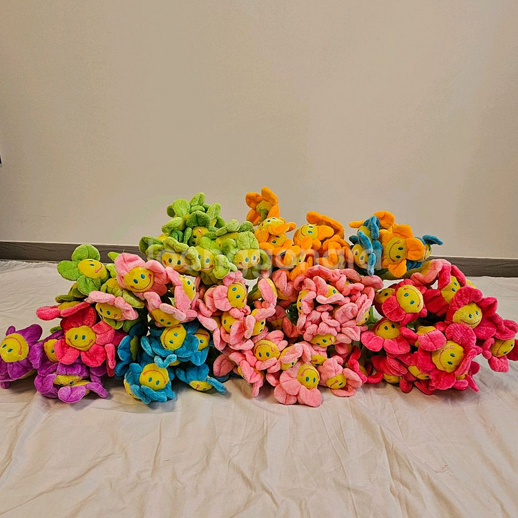 스마일 꽃 인형 35cm (새상품)--0