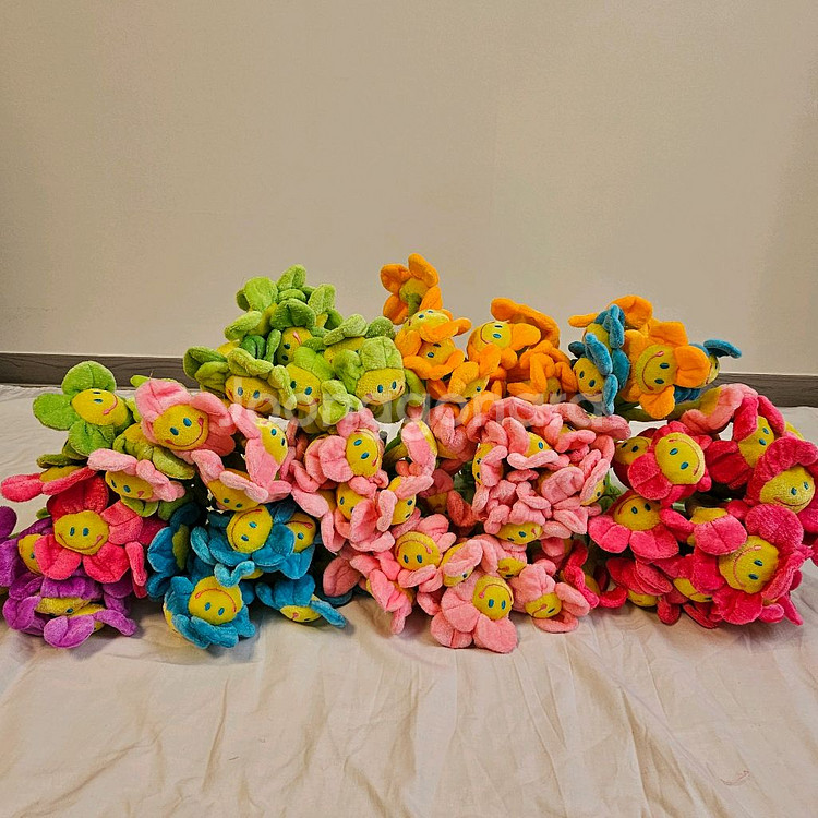 스마일 꽃 인형 35cm (새상품)--1