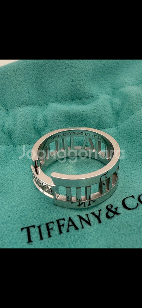 정품 18k 티파니앤코 아틀라스 X 클로즈드 와이드링--1