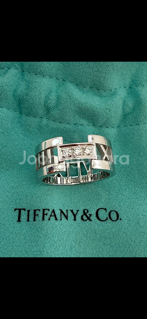 정품 18k 티파니앤코 아틀라스 X 클로즈드 와이드링--0
