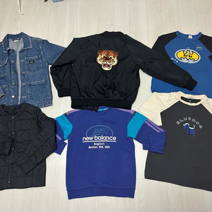 남아130자라키즈,뉴발키즈,블루독,유니클로