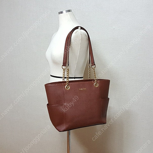 정품)캘빈클라인 하이든 사피아노 체인 쇼퍼백/새것수준