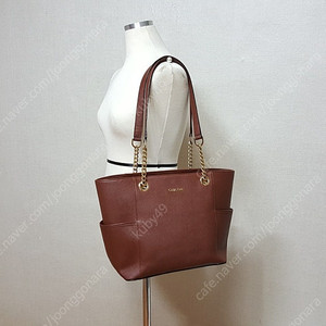 정품)캘빈클라인 하이든 사피아노 체인 쇼퍼백/새것수준