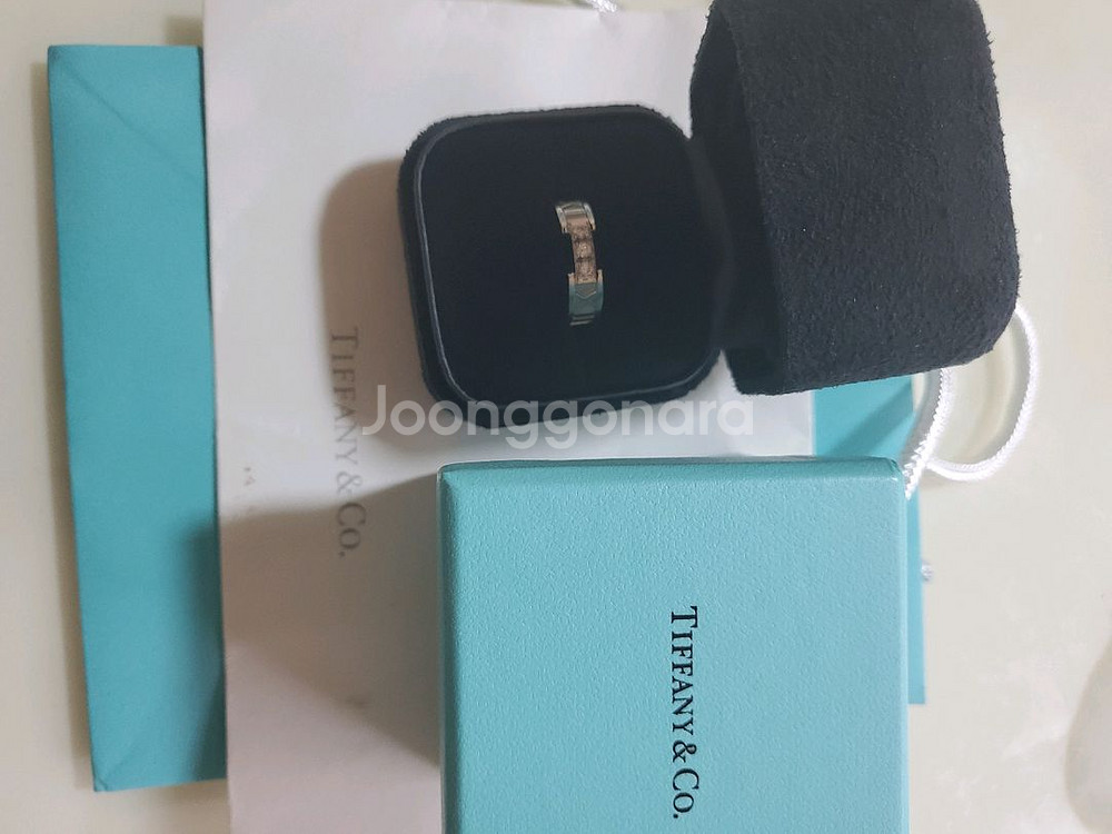 정품 18k 티파니앤코 아틀라스 3p 다이아링 팝니다--2