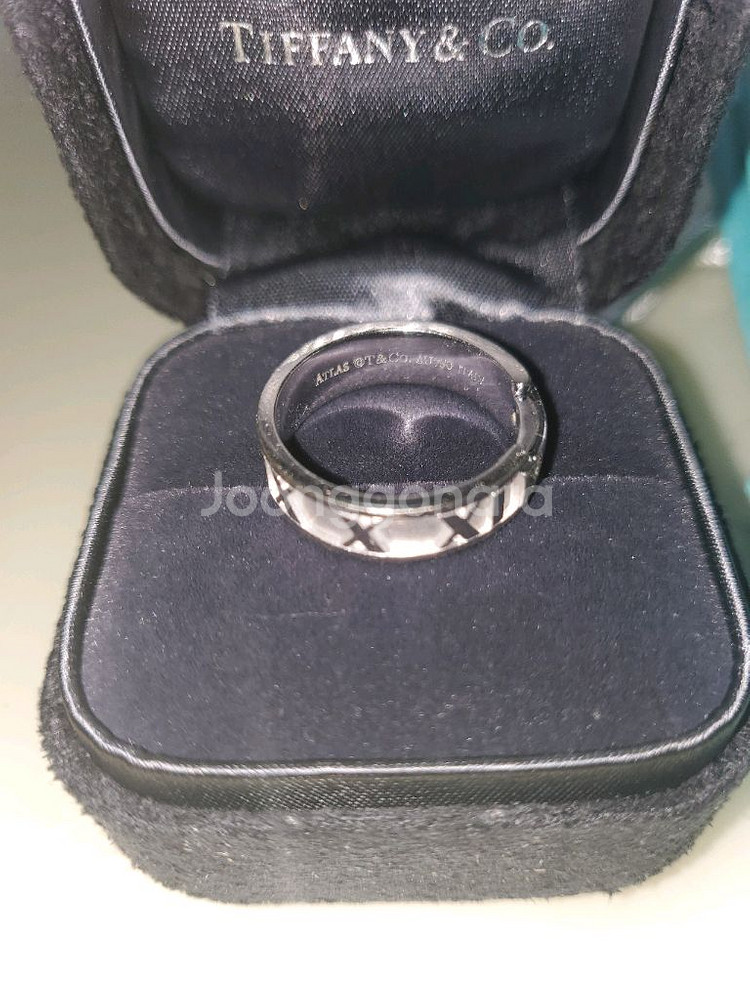 정품 18k 티파니앤코 아틀라스 3p 다이아링 팝니다--3